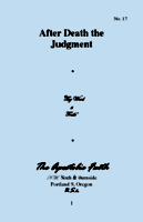 After Death the Judgment