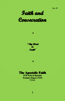 FAITH AND CONSECRATION