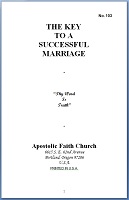 THE KEY TO A SUCCESSFUL MARRIAGE